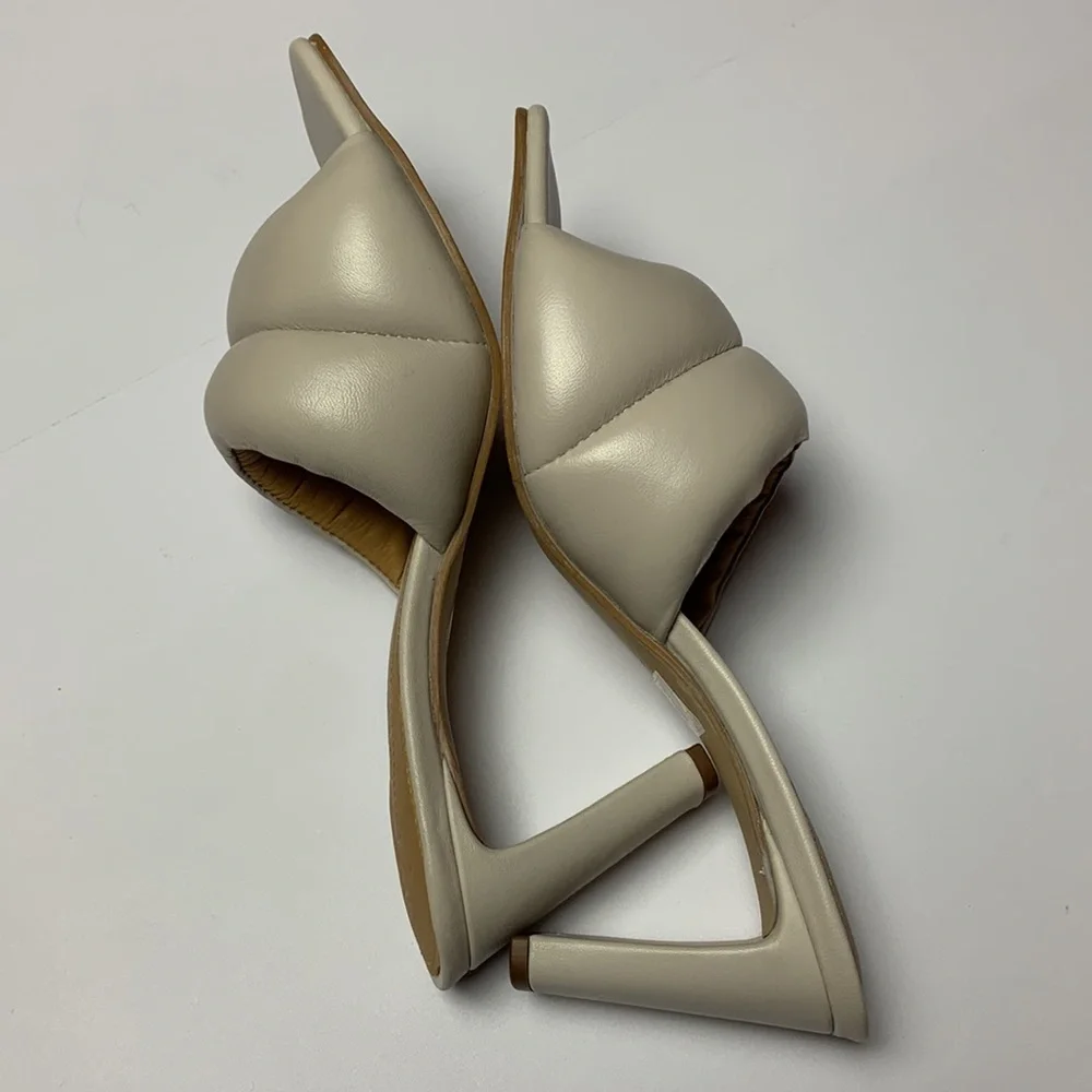 Nude Slip on Heels Sandals Signature by Journee Collection Size 11